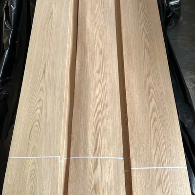 ISO9001 Oak Veneer Sheet , 0.3mm 0.45mm 0.5mm 0.6mm Red Oak Panel