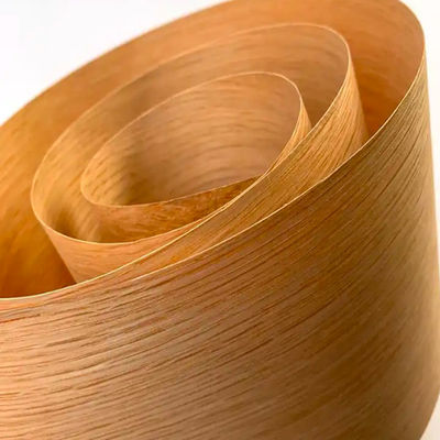 ISO9001 Oak Veneer Sheet , 0.3mm 0.45mm 0.5mm 0.6mm Red Oak Panel