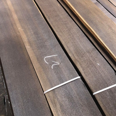 Dark Smoked Oak Veneer Sheets AA Natural Matte Surface 0.5mm Customizable