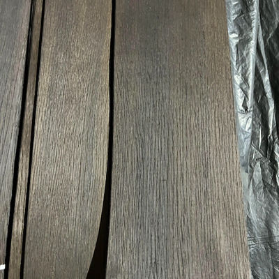 Dark Smoked Oak Veneer Sheets AA Natural Matte Surface 0.5mm Customizable